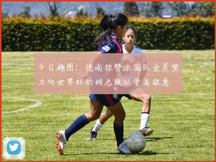 今日趣图：德尚称赞法国队全员努力向世界杯的姆总致以崇高敬意